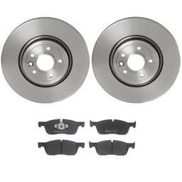 Jaguar Land Rover Brakes Kit - Pads and Rotors Front (325mm) (Low-Met) T4N9760 - Brembo 4182213KIT